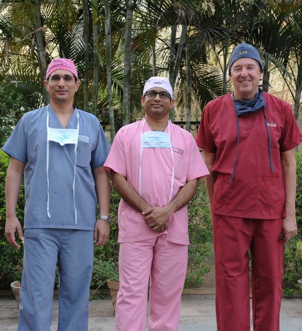 Prof. Reddy, Dr. Raj und Dr. Wille (von links nach rechts)